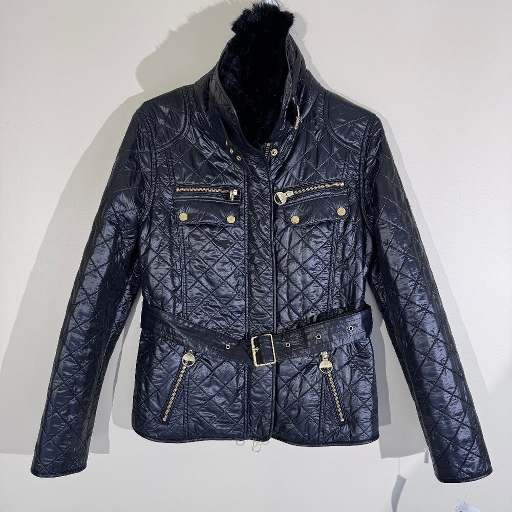 Barbour Icons International Polar Quilt Jacket Black LQU1124BK11 Size 10